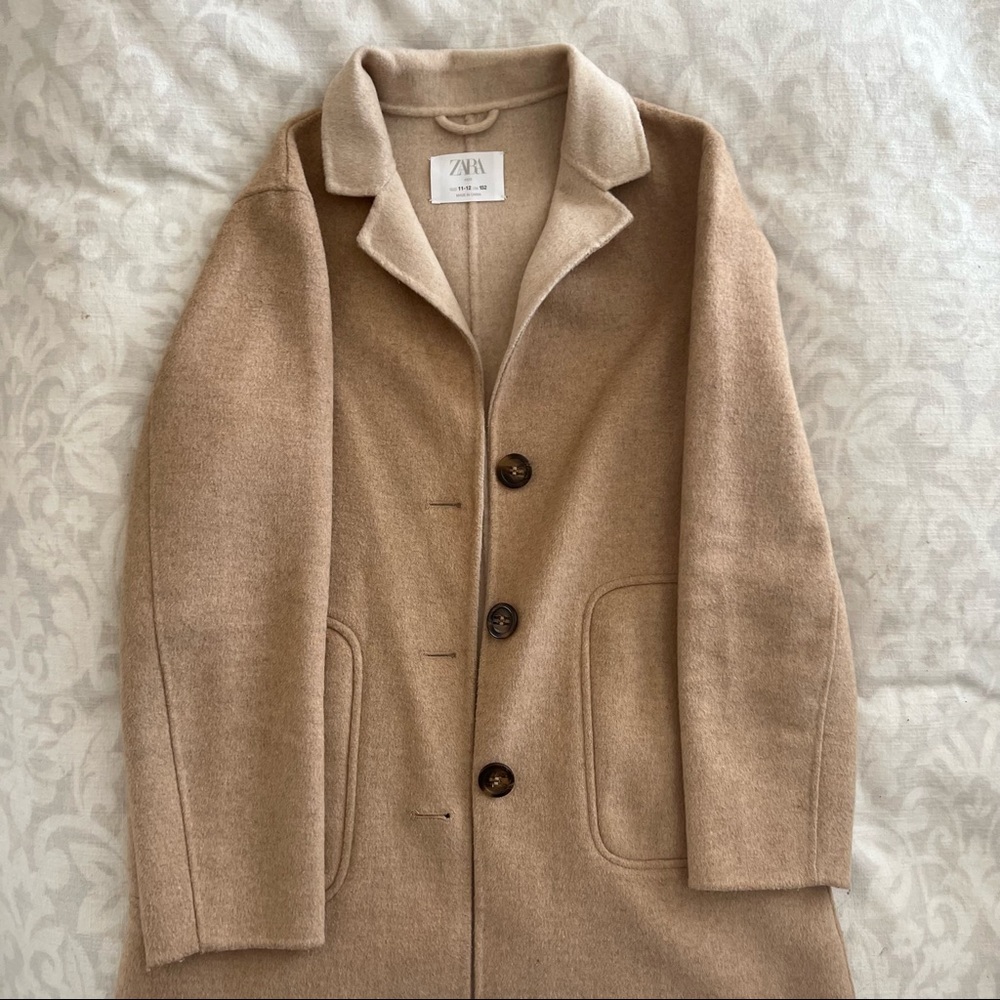 Zara kids wool blend coat Size: 11-12 years (59, 84 inches)